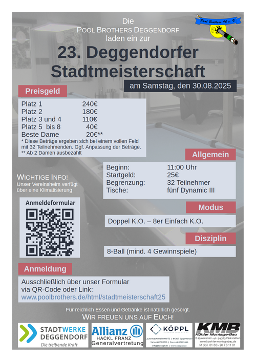Plakat Stadtmeisterschaft 2025