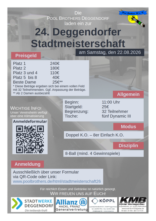 Plakat 3er Mannschaftsturnier 2026